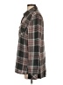 Krazy Kat 100% Rayon Plaid Gray Long Sleeve Button-Down Shirt Size S - photo 5