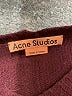 Acne Studios Burgundy Pullover Sweater Size XS - photo 14