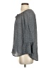 Fred David Gray Long Sleeve Blouse Size S - photo 5