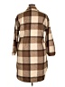 Unbranded Checkered-gingham Chevron-herringbone Tweed Brown Poncho Size XL - photo 2