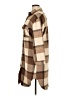 Unbranded Checkered-gingham Chevron-herringbone Tweed Brown Poncho Size XL - photo 5