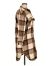 Unbranded Checkered-gingham Chevron-herringbone Tweed Brown Poncho Size XL - photo 4