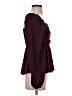 Shein 100% Polyester Burgundy Long Sleeve Blouse Size 4 - photo 4