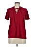 Abbeline Burgundy Short Sleeve Turtleneck Size M - photo 1