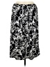 Christopher & Banks Print Black Casual Skirt Size M - photo 1