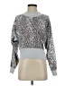 Ocean Drive Clothing Co. Animal Print Silver Pullover Sweater Size S - photo 1