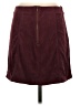 Alya Solid Burgundy Casual Skirt Size S - photo 2
