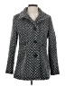 Kenneth Cole New York Chevron-herringbone Gray Black Coat Size 4 - photo 1