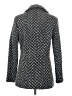 Kenneth Cole New York Chevron-herringbone Gray Black Coat Size 4 - photo 2