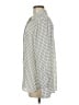 Max Studio 100% Polyester Houndstooth Ivory Long Sleeve Blouse Size M - photo 5