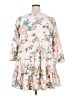 Zara Floral White Casual Dress Size XXL - photo 2