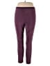 Just My Size Solid Purple Casual Pants Size 18 - 20 Plus - photo 1