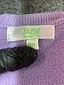 Jade Melody Tam 100% Acrylic Purple Pullover Sweater Size Med - Lg - photo 7