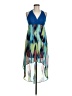 No Boundaries 100% Polyester Graphic Blue Cocktail Dress Size 7 - 9 - photo 1