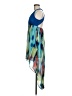 No Boundaries 100% Polyester Graphic Blue Cocktail Dress Size 7 - 9 - photo 5