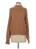 H&M Solid Brown Turtleneck Sweater Size S - photo 1