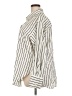 H&M Stripes Ivory 3/4 Sleeve Button-Down Shirt Size XXL - photo 5