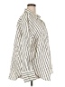 H&M Stripes Ivory 3/4 Sleeve Button-Down Shirt Size XXL - photo 4