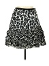 DKNY Jeans 100% Polyester Animal Print Black Casual Skirt Size S - photo 1