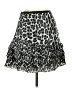 DKNY Jeans 100% Polyester Animal Print Black Casual Skirt Size S - photo 2