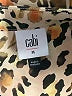 CAbi 100% Polyester Animal Print Brown Tan Short Sleeve Blouse Size M - photo 7