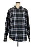 WindiRiver 100% Cotton Plaid Blue Long Sleeve Button-Down Shirt Size XL - photo 1