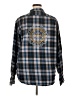 WindiRiver 100% Cotton Plaid Blue Long Sleeve Button-Down Shirt Size XL - photo 2