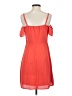 Express 100% Polyester Solid Orange Casual Dress Size 4 - photo 2