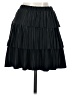 Zara 100% Polyester Solid Black Formal Skirt Size S - photo 2