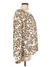 CAbi 100% Polyester Animal Print Ivory Long Sleeve Blouse Size L - photo 4