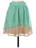 Emmelee 100% Polyester Color Block Green Casual Skirt Size S - photo 2