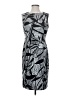 Kasper Graphic Gray Cocktail Dress Size 4 - photo 1