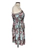Ecote 100% Polyester Floral Teal Cocktail Dress Size L - photo 4