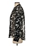 CAbi Floral Black Long Sleeve Blouse Size S - photo 5