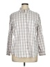 Universal Thread Checkered-gingham Ivory White Long Sleeve Button-Down Shirt Size XL - photo 1