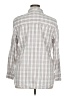 Universal Thread Checkered-gingham Ivory White Long Sleeve Button-Down Shirt Size XL - photo 2