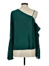 Leith 100% Rayon Green Teal Long Sleeve Blouse Size M - photo 2