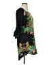 Collective Concepts 100% Polyester Print Black Casual Dress Size XS - photo 4