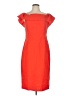 ASOS 100% Polyester Solid Orange Cocktail Dress Size 12 - photo 1