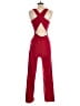 Crystal Sky Solid Red Jumpsuit Size XS - photo 2