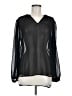 Pleione Black Long Sleeve Blouse Size M - photo 1