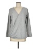 Christopher & Banks Gray Long Sleeve Top Size M (petite) - photo 1