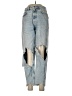 Zara 100% Baumwolle Color Block Blue Jeans Size 6 - photo 1