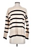 Staccato Stripes Ivory Turtleneck Sweater Size S - photo 1