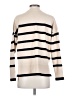 Staccato Stripes Ivory Turtleneck Sweater Size S - photo 2