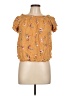 Xhilaration Gold Short Sleeve Blouse Size L - photo 1
