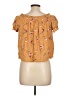 Xhilaration Gold Short Sleeve Blouse Size L - photo 2