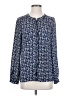 Downeast Blue Long Sleeve Blouse Size S - photo 1