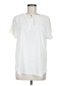 Ann Taylor LOFT 100% Polyester Ivory Short Sleeve Blouse Size M - photo 1