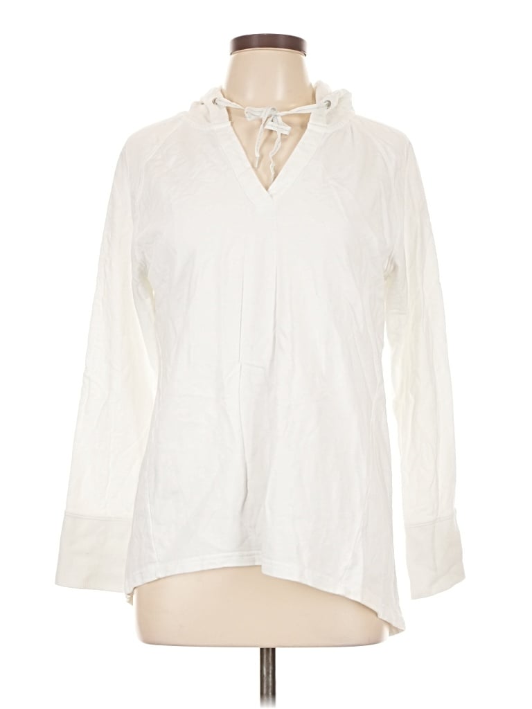 Pre-owned Liz Claiborne Poncho In White